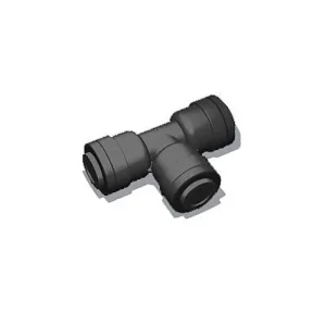 1/4" Tube RO Push Connect Union Tee (BLACK) Mur-Lok