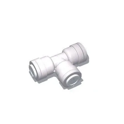 1/4" Tube RO Push Connect Union Tee (WHITE) Mur-Lok