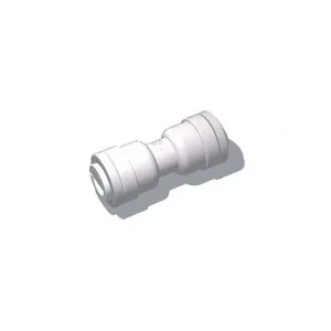 1/4" Tube x 1/4" Tube RO Push Connect Union (WHITE) Mur-Lok