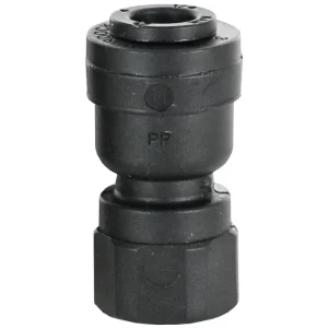 1/4 x 1/8 NPTF Female Adaptor - Black