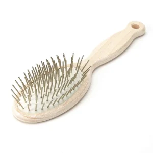 #1 All Systems Beachwood Handle Oval Pin Brush