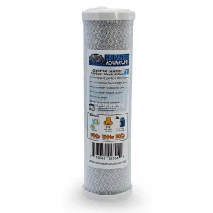 10" Carbon Block Filter Cartridge (5.0 Micron) | High Purity Coconut Shell Activated Carbon Block - SaltwaterAquarium