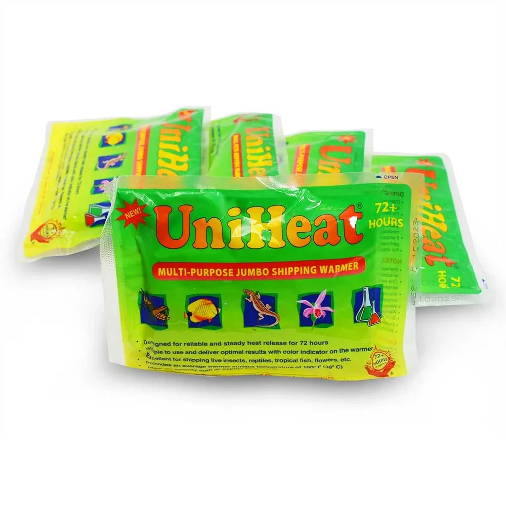 10 Pack (72+ Hours) Uniheat Heat Pack Shipping Warmer - Uniheat