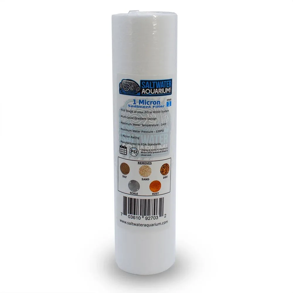 10" RODI Standard (1.0 Micron) Sediment Filter - SaltwaterAquarium