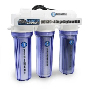 100 GPD - 4 Stage Beginner RODI (Entry Level) - SaltwaterAquarium.com
