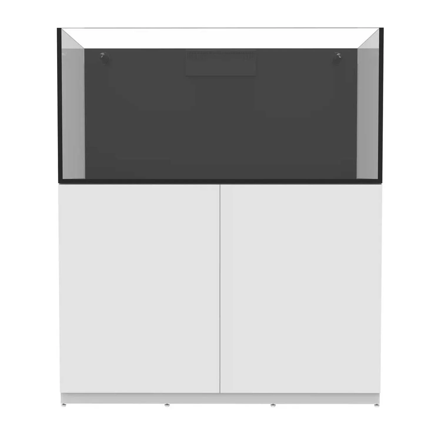 108 Gallon External Overflow Rimless Tank w/ White Stand (Full Package) - Fiji Cube