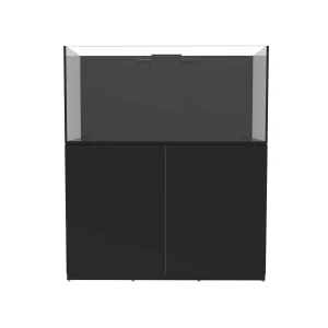 108 Gallon Internal Middle Rimless Tank w/ Black Stand - Fiji Cube