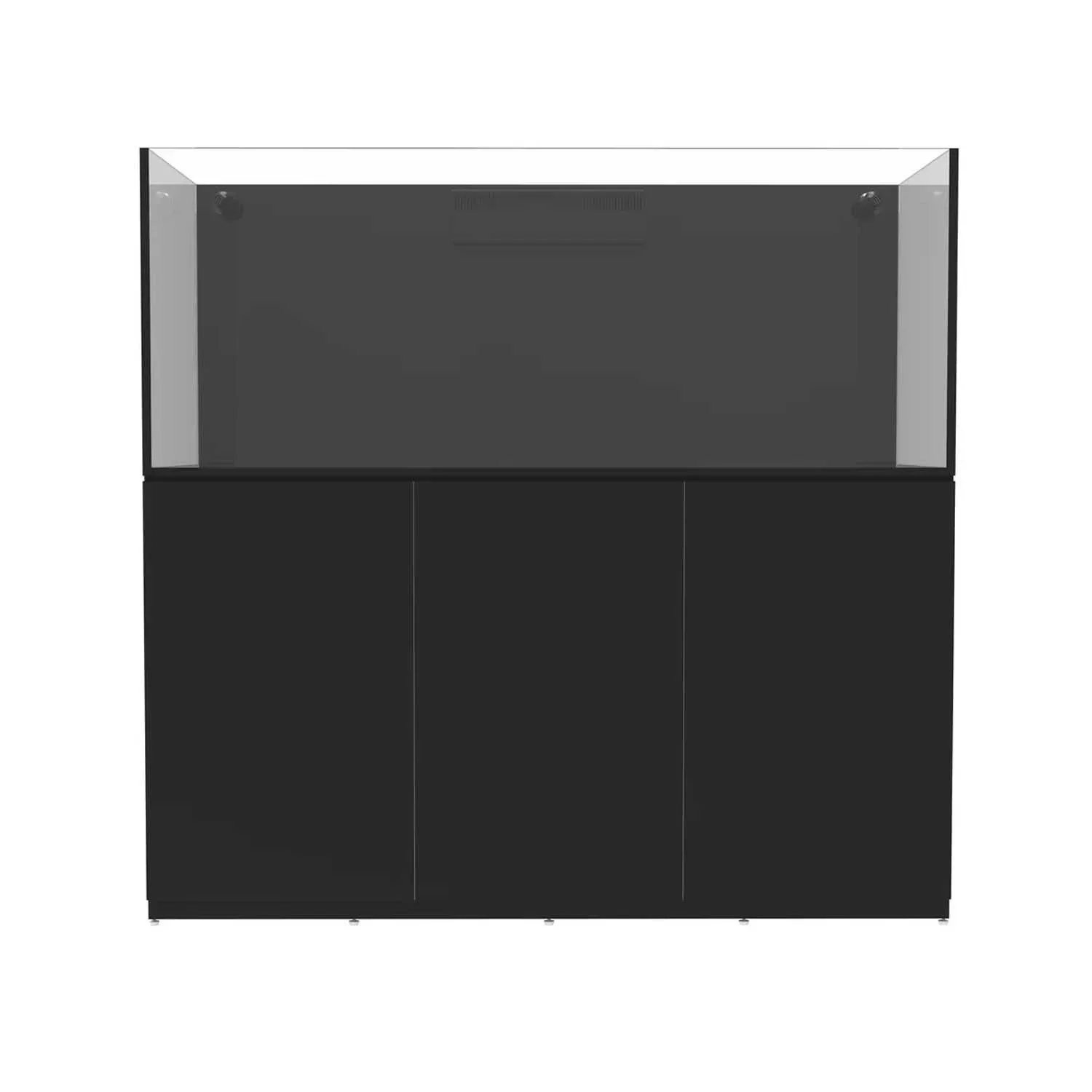 142 Gallon External Overflow Rimless Tank w/ Black Stand - Fiji Cube