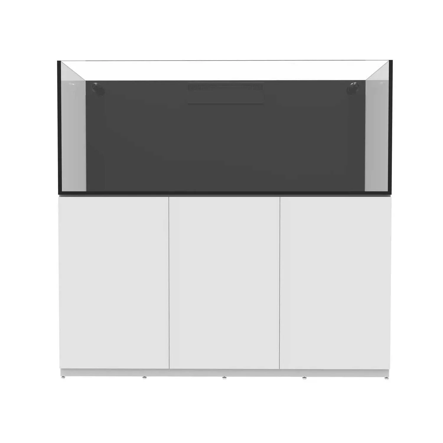 142 Gallon External Overflow Rimless Tank w/ White Stand (Full Package) - Fiji Cube