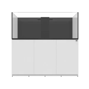 142 Gallon Internal Middle Rimless Tank w/ White Stand - Fiji Cube