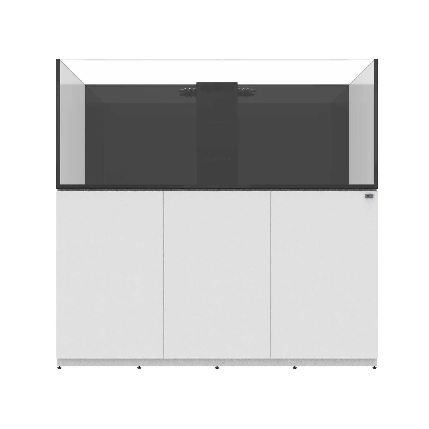 142 Gallon Internal Middle Rimless Tank w/ White Stand (Full Package) - Fiji Cube