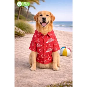 15 Furries Universe Printed Cotton Shirts for Dogs (Sangria Red)