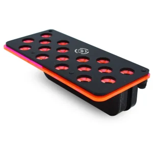 17 Hole Small Frag Rack (3/4" Glass) Pink w/Frag Lock & Reinforced Magnets - PNW Customs
