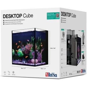 18.5 Gallon Desktop Cube Aquarium - Tank Only (17.7 x 17.7 x 16.5) - Red Sea