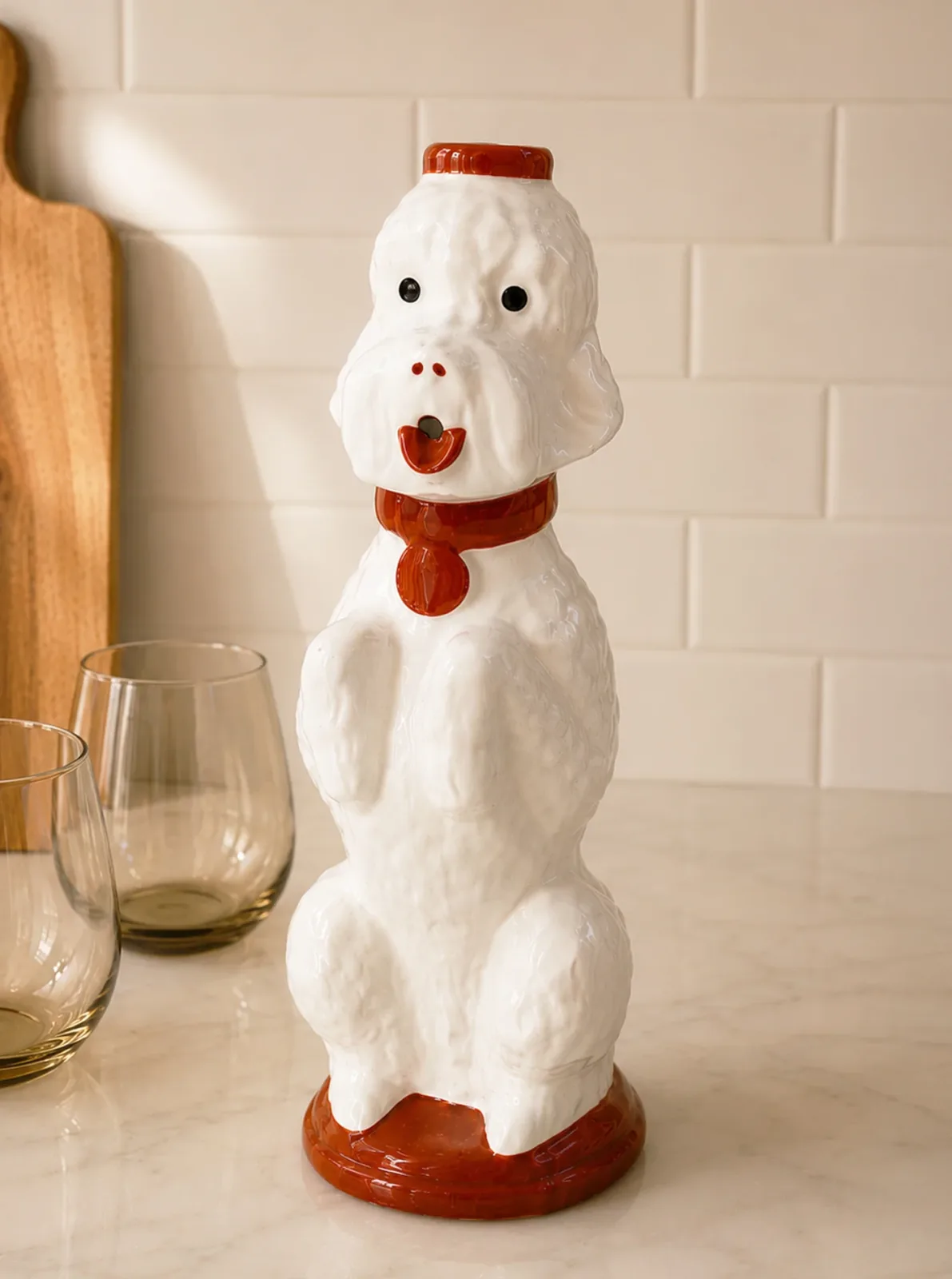 1940’s GARNIER FRENCH POODLE DECANTER