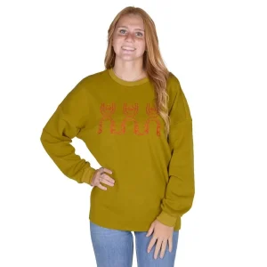 2 Fly Co. Chartreuse Luck Be Cowboy Pullover