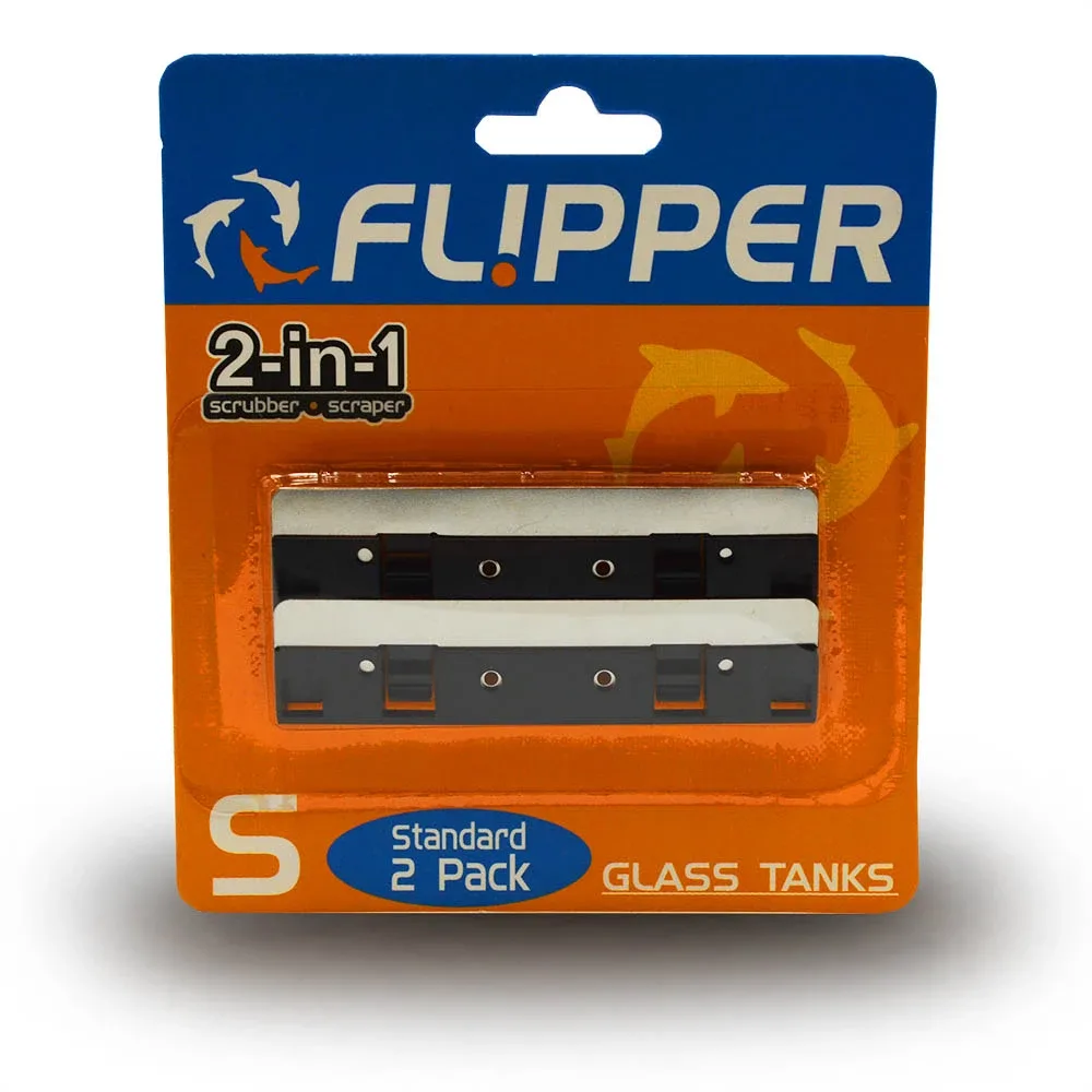 (2 Pack) Stainless Steel Replacment Blades Glass - Flipper