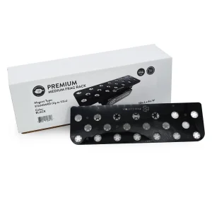20 Hole Premium Medium Frag Rack (1/2" Glass) Black w/Frag Lock - PNW Customs