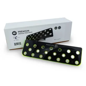 20 Hole Premium Medium Frag Rack (3/4" Glass) Green w/Frag Lock & Reinforced Magnets - PNW Customs