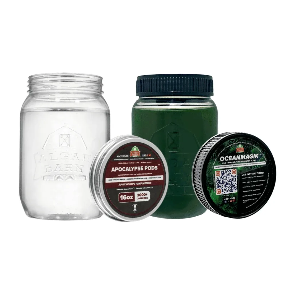 3000+ Apocalypse Live Copepods & OceanMagik Phyto Combo Pack (16 oz of each) - Algae Barn