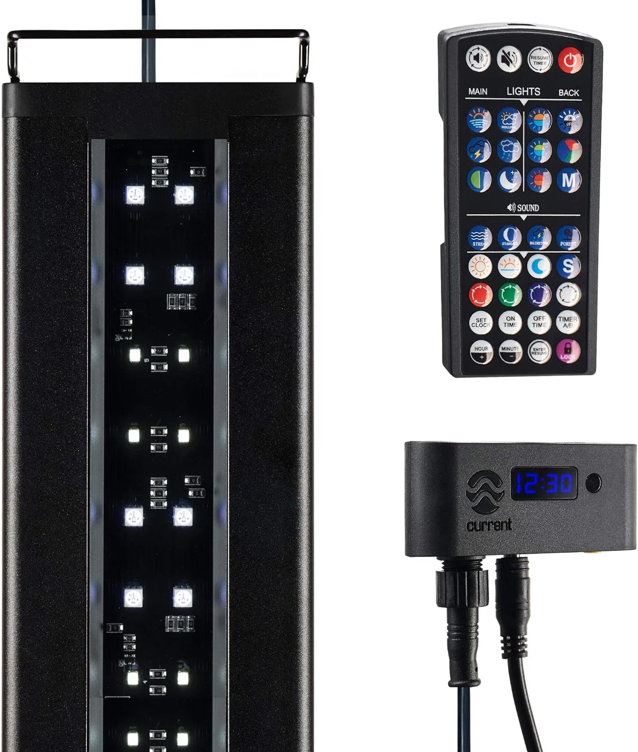36" - 48" Inch Satellite Freshwater LED Plus Full Spectrum RGB+W Light for Aquariums (4507) - Current USA