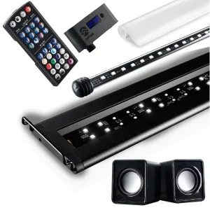 36″ - 48" Serene Freshwater Aquarium LED Kit w/ Background Lighting & Audio (4026) - Current USA