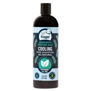 4-Legger Cooling Organic Tea Tree Oil Dog Shampoo For Itchy Skin 16 oz