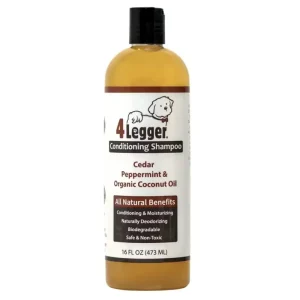 4-Legger Natural Cedar Dog Shampoo and Conditioner with Peppermint & Eucalyptus 16 oz