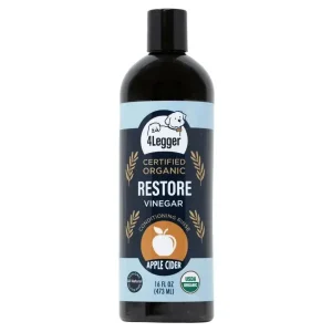 4-Legger Restore Organic Apple Cider Vinegar Conditioning Rinse For Dogs 16 oz