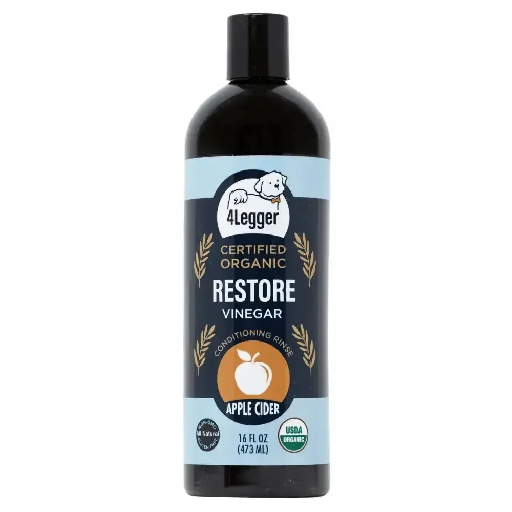 4-Legger Restore Organic Apple Cider Vinegar Conditioning Rinse For Dogs 16 oz