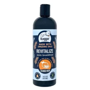 4-Legger Revitalize Organic Neem Dog Shampoo and Orange Essential Oil 16oz