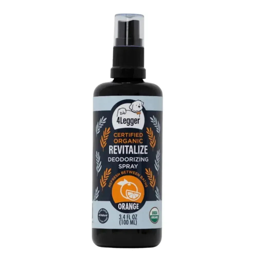 4-Legger Usda Certified Organic Sweet Orange Dog Deodorizing Spray 3.4 oz