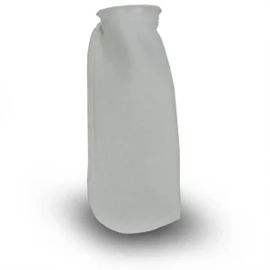 4" x 8" 200 Micron Polyester Filter Sock w/ 4" Ring - Generic
