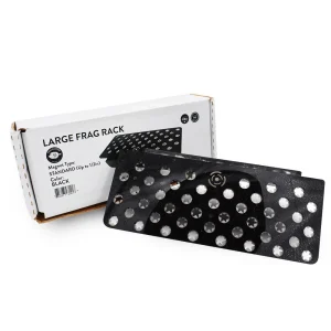 44 Hole Large Frag Rack (1/2" Glass) Black w/Frag Lock - PNW Customs