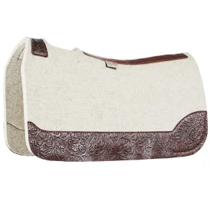 5 Star Equine Products Supplies Inc. 1in Roper Brown Cowboy Tool Natural Roper Saddle Pad