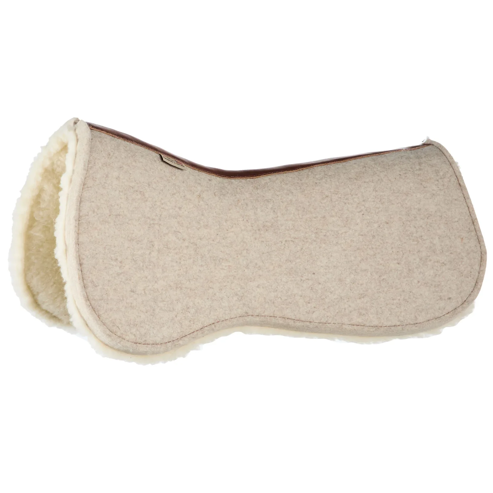 5 Star Equine Products Supplies Inc. Contoured 1in Butterfly Natural Felt Fleece Bottom Under Pad - Image 2