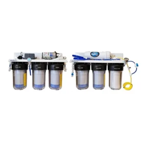 500 GPD 7-Stage RO/DI Blue Fin PRO Light Commercial System w/Booster Pump - AquaFX