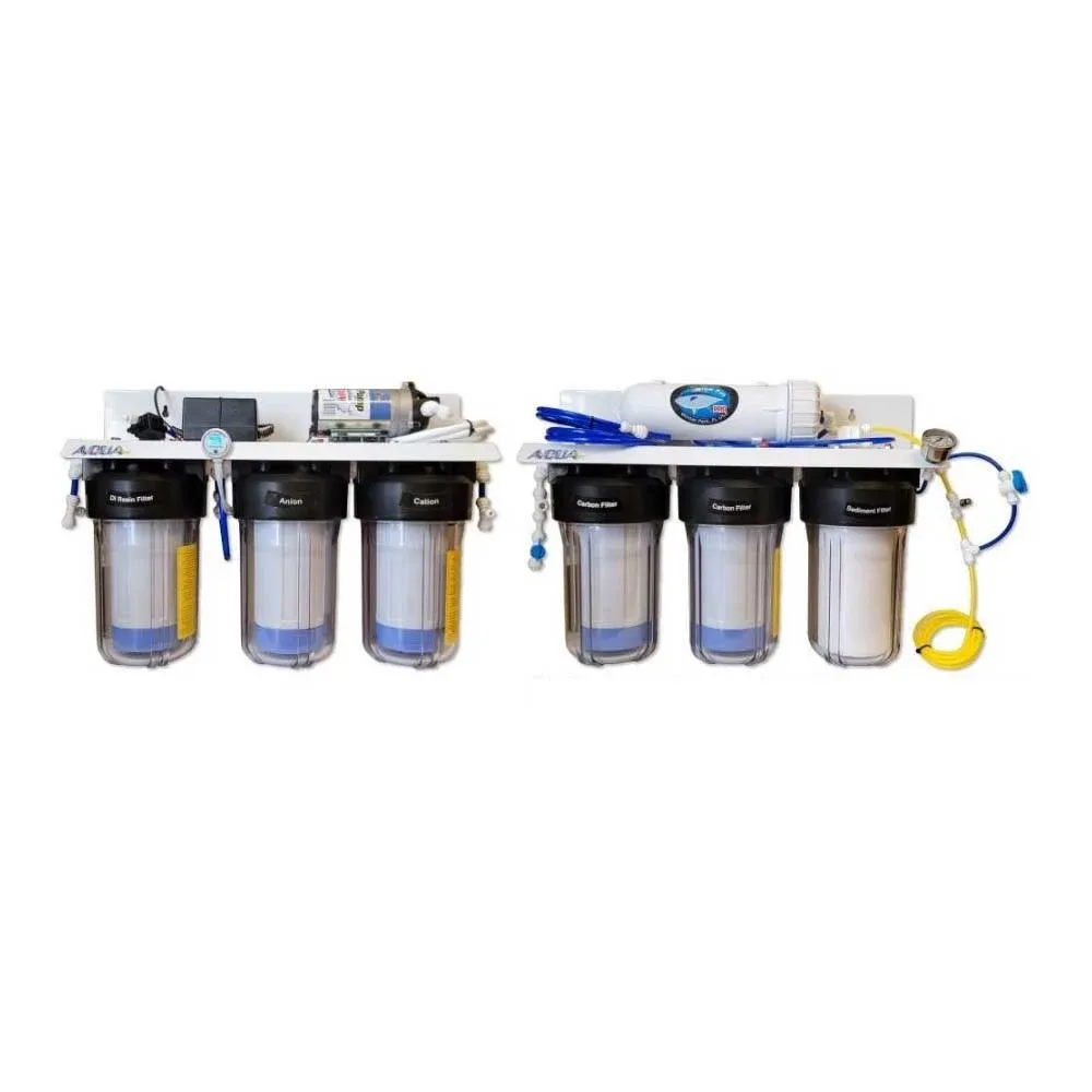500 GPD 7-Stage RO/DI Blue Fin PRO Light Commercial System w/Booster Pump - AquaFX