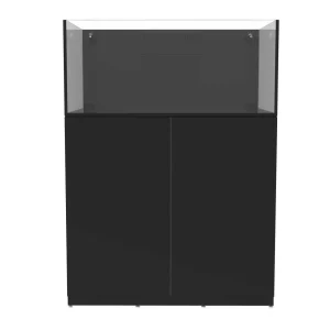 57 Gallon Shallow External Overflow Rimless Tank w/ Black Stand (Full Package)- Fiji Cube