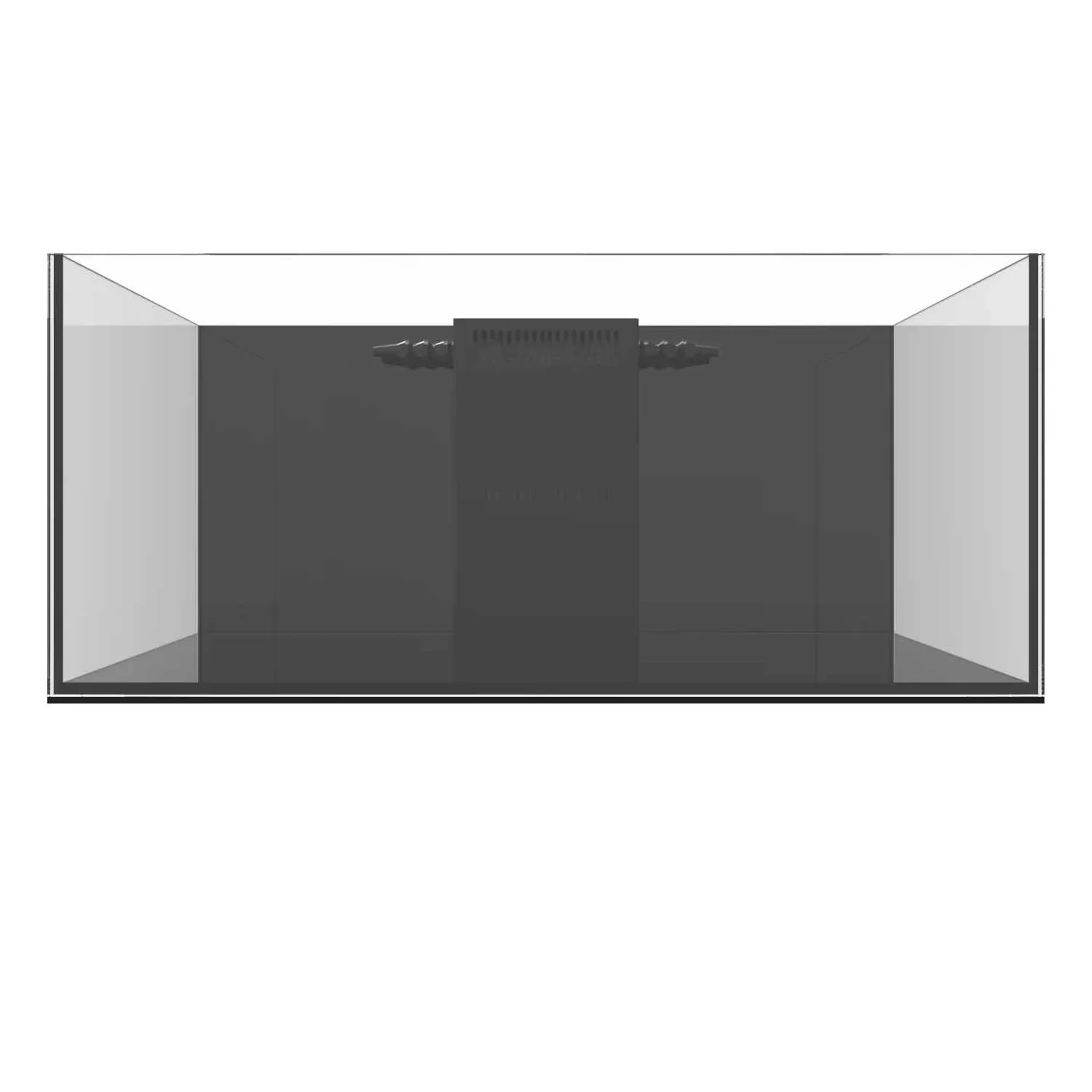 57 Gallon Shallow Internal Middle Rimless Tank - Fiji Cube
