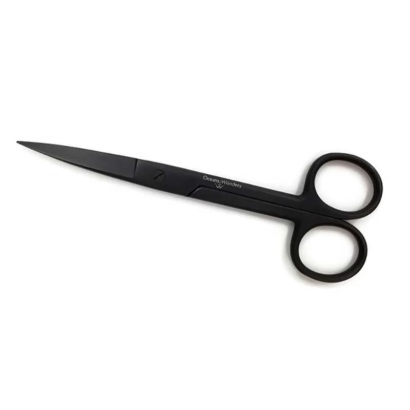 6" BLACK OXIDE Soft Coral Scissors - Oceans Wonders