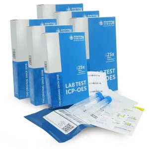 6 Pack Triton ICP-OES Water Test w/Prepaid Shipping Label - Triton Labs