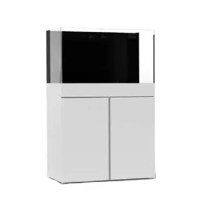 65 Gallon Rimless Flat Panel Aquarium w/ White Stand - JBJ