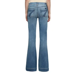7 For All Mankind DOJO Distressed Authentic Light Jeans