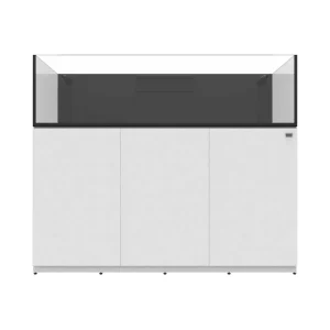 95 Gallon External Overflow Rimless Tank w/ White Stand - Fiji Cube