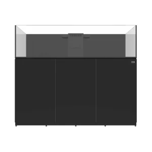 95 Gallon Shallow Internal Middle Rimless Tank w/ Black Stand - Fiji Cube