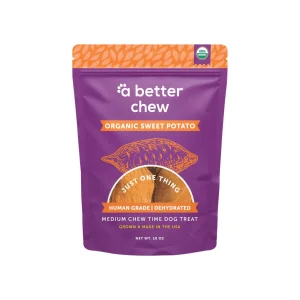 A Better Treat Dehydrated Organic Sweet Potato Chews for Dogs
