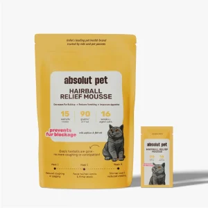 Absolut Pet Hair Ball Relief Creamy Supplements for Cat