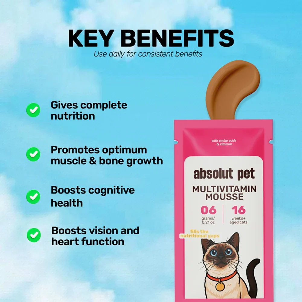 Absolut Pet Multivitamin Mousse Cat Supplements - Image 2