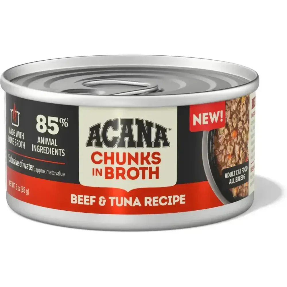 ACANA Beef and Tuna Chunks in Broth Wet Cat Food